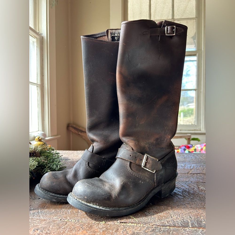 FRYE Tall Engineer Gaucho Motorcycle riding boots USA 775551 Women’s U.S. 7.5 M
